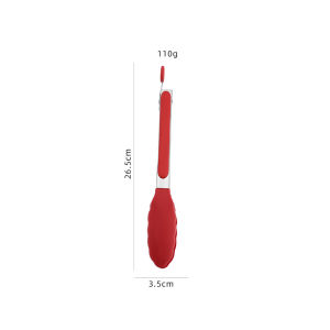 Premium Silicone Food Tong Lockable Handle Stainless Steel BBQ Grilling Cooking Baking Salad Serving Utensil