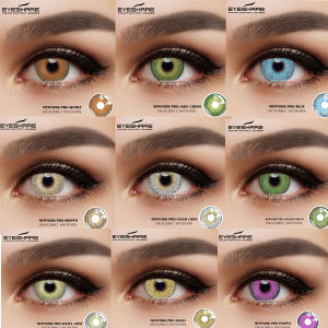 SOFTLENS(COD)newyork seri 14.5mm normal soflens EYESHARE abu-abu coklat hijau color lensa kontak
