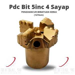mata bor sumur 5inc/pdc drag bit/ mata bor untuk bebatuan keras