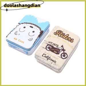 [Duola] กล่องดีบุกขนาดเล็กพร้อมฝาปิดภาชนะเก็บของขนาดเล็กแบบพกพากล่องใส่ลูกกวาดเปล่ากล่องใส่ของขวัญ