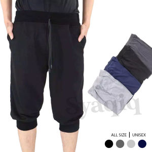 Celana Joger Pants 3/4 Training Polos Olahraga Lari Jogging Gym Pria Wanita