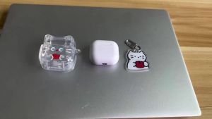 Headphone Cases for Airpods 4 Cute TPU Cover Fashion Kitten Puppy Apple Pattern Style Compatible with Airpods 4th for Generation Girls Boys Women Men (Kitten)