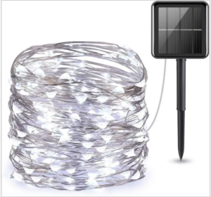 【3PCS】Solar Fairy Lights 7/12/22/32m Led Copper Wire String Lights Outdoor Christmas Party Garland Decoration Garden Lights Waterproof Wedding Decoration For Home Copper Wire Xmas Lights Waterproof Garden Decoration