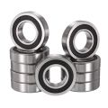 R16-2RS Deep Groove Ball Bearings, ID 1" x OD 2" x Width 1/2" Double Rubber Sealed Ball Bearing Pre-Lubricated Chrome Steel Z2 Lever 10pcs. 