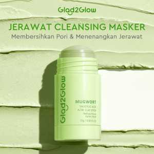 Glad2Glow Clay Mask Stick Series 25gr | Pomegranate Niacinamide Brightening | Real Mugwort Salicylic Acid Acne Control | Volcano 3D Acid Pore | G2G
