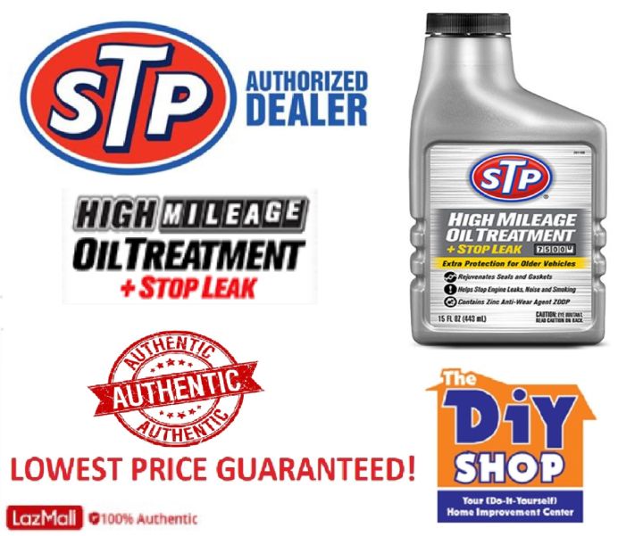 STP High Mileage Oil Treatment + Stop Leak 15 Fl oz Lazada PH