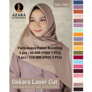 PAKET BUNDLING-HIJAB PARIS AZARA OSCARA PREMIUM PAKET HEMAT  GROSIR ONLINE TANAHABANG
