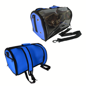BAG PET TAS TRAVEL UNTUK HEWAN KUCING KELINCI CARGO MODEL 3IN1 TRANSPARAN BAHAN TEBAL TAHAN AIR