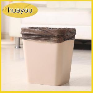 huayou ถุงขยะ1ม้วน50x60ซม. สีเดียวหนาเป็นมิตรต่อสิ่งแวดล้อมถุงขยะพลาสติกแบบใช้แล้วทิ้งถุงขยะสีดำ