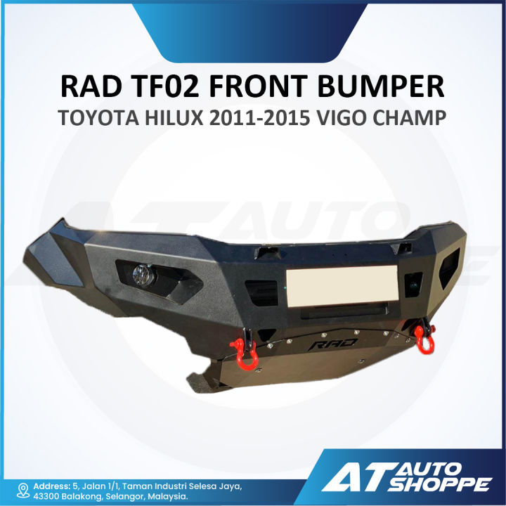 RAD TF02 Front Bumper for Toyota Hilux 20112015 Vigo Champ Heavy Duty