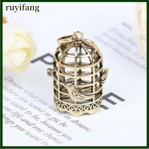 ruyifang 1:12 Scale Dollhouse miniature furniture metal bird cage for dollhouse decor
