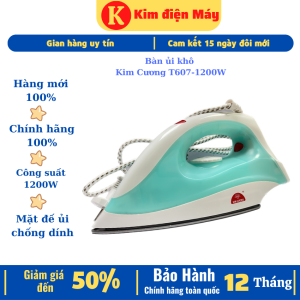 Bàn ủi Kim Cương BUT607 công suất 1200W Bàn là điện chống dính tự ngắt điện khi quá nhiệt bảo hành 12 tháng