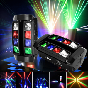 BERGARANSI JUNHE Lampu Sorot Panggung bergerak sensor suara konser disco LED RGBW DMX512 40W JH 40