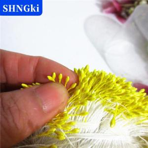 SHNGki 400 cái nhị hoa mini Hoa Ngọc Trai nhân tạo nhụy hoa hai đầu tự làm hoa thủ công cho trang trí đám cưới