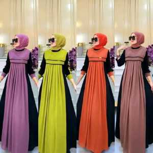(PROMO) GAMIS WANITA ARIANA SALSA PREMIUM TERBARU // DRESS ARIANA MOTIF KEKININ // GAMIS KONDANGAN // GAMIS LEBARAN LD 100-130 M-XXL JUMBO