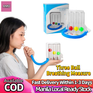 Original Deep Breathing Exerciser Three-ball Apparatus Measurement System Lung Breathing trainer Respiratory Exerciser Vital Capacity Spirometer