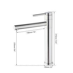 KEMAIDI Bathroom Basin Faucet 360 °   Degree Hot Cold Water Mixer Tap Brushed Gold Premium Quality Lavatory Faucets Deck Mounted