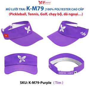 Mũ/Nón Lưỡi Trai Nữ K-M79 100% Polyester dành cho Pickleball Tennis chạy bộ dã ngoại