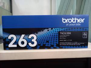 Brother TN-263BK  สีดำ แท้ศุนย์ของใหม่คุณภาพ100%สำหรับรุ่น  รุ่น MFC-L3750CDW/ L3735CDN/ L3770CDW DCP-L3551CDW/ L3270CDW/ L3230CDN