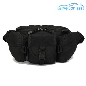 Multipurpose Fishing Tackle Waist Bag Nylon Portable Outdoor Sports Waist Pack Large Capacity for Camping Hiking Traveling Running
