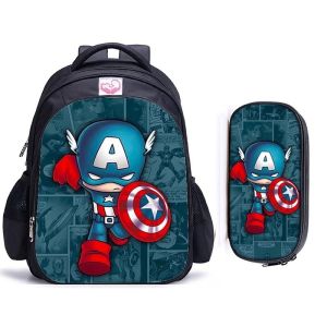 GOSIF.TAS -  Ransel Karakter Anak Sekolah Terbaru Bonus Tempat Pensil Lucu | Ransel Sekolah Untuk Anak TK SD SMP | Ransel Sekolah Printing Karakter Marvel Avengers | Ransel Sekolah Captain Amerika Avengers Hulk Spiderman | Gratis Ongkir | Bisa COD