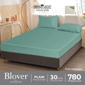 Dreamynight Home Blover Elegant Solid Microfibre Bedding Set  Single/Queen/King with 780T Count & 30cm Mattress Height