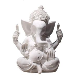 Handcrafteds Sandstone Ganeshas Elephant Figurine for Spiritual and Home Accent