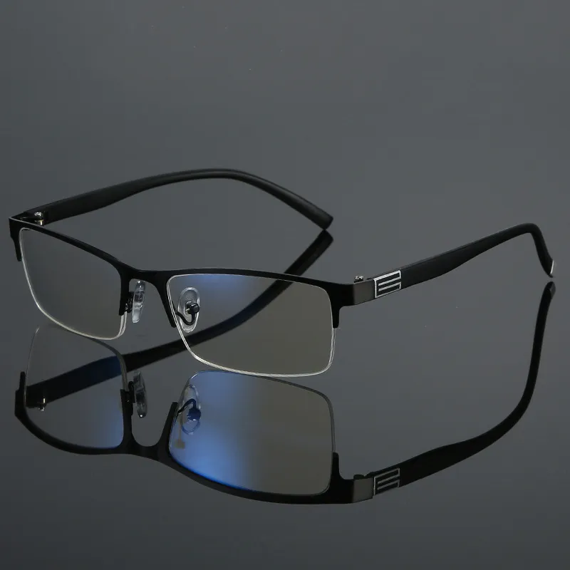 Fashion Classic Business Eyeglasses for Men Anti Radiation Metal