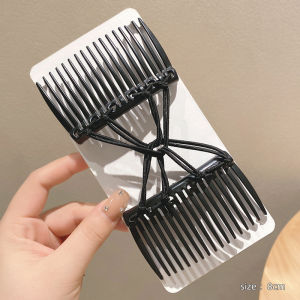 1pc New Black Variety Hair Comb Hair Accessories Ponytail Wire Coiler Insert Comb Magic Elastic Styling Comb for Women Wholesale