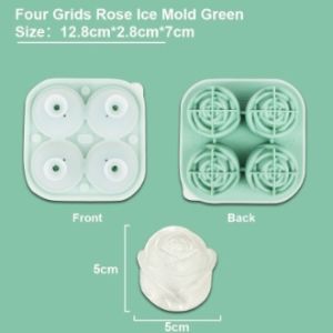 【COD】3D Rose Ice Mold Cute Creative Coffee Milk Tea Silicone Bear Ice Cube Mold DIY Tools Silikon 3D Acuan Ais Beruang 玫瑰冰熊
