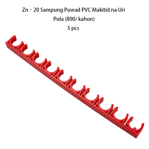 5pcs PVC U Type Pipe Clamp Holder Bracket Red White Garden Irrigation