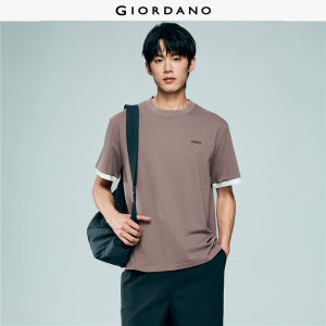 Giordano Beau Monde Men Men Round Neck T-Shirt Free Shipping 13026320