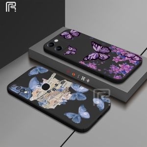 Kasus Kertas Graffiti & Soft Case Vintage Ungu Biru Untuk Vivo Y Series