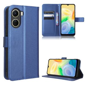 Flip Case Dompet Kulit PU Dengan Stand Holder Untuk VIVO Y16 Y16 Y 16