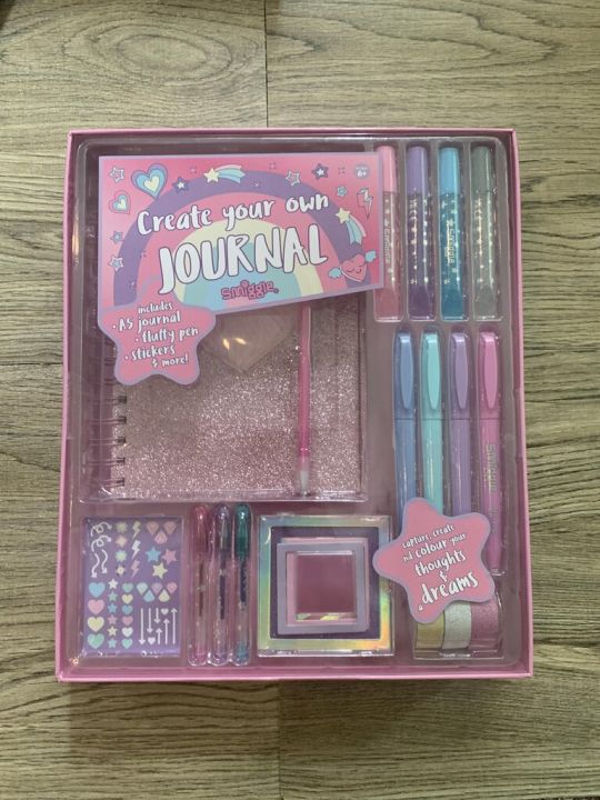 Smiggle set journal ชมพู Lazada.co.th