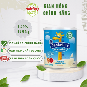 Sữa bột Pediasure Vanilla Grow&Gain 400g Mỹ bổ sung dinh dưỡng cho bé từ 1 tuổi