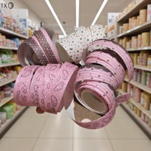 TX💓 เทปสตรอเบอรี่หวานสีชมพูน้ำตาลแฟลชแบบใช้มือเทปตกแต่งสมุดไดอารี่แผนงานงานงานงานโรงเรียนแบบทำมือของขวัญ