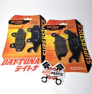 PAKET Kampas Rem Depan Belakang DAYTONA SUPRA X 125 CS1 SHOGUN SP SATRIA FU 150 F150 FU Karbu Karburator Superstock Cakram Discpad Brake pad Racing Daytona