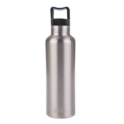 Oasis Stainless Steel Double Wall Insulated Drink Bottle with Handle 750ml