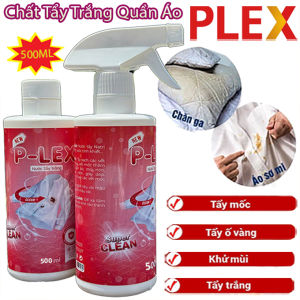 Xịt Tẩy Trắng Tẩy Mốc Quần Áo P-LEX 500ml Chính Hãng - Công Nghệ Sinh Học Không Phai Màu Vải An Toàn Da Tay