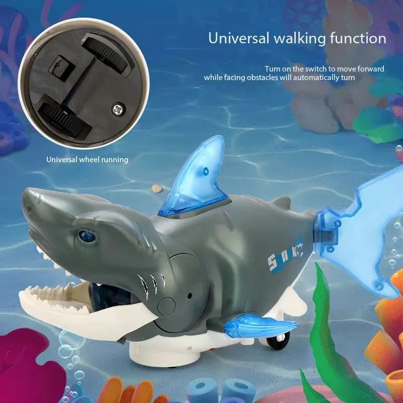 Moving store shark toy