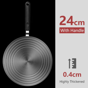SG[Ready Stock] 2024 NEW Gas Stove Heat Conduction Plate 2 in 1 Heat Conduction Plate 24cm 28cm Gas Stove Tool Stainless SteelAnti-Burning Black Thawing Plate Kitchen Pot Protector