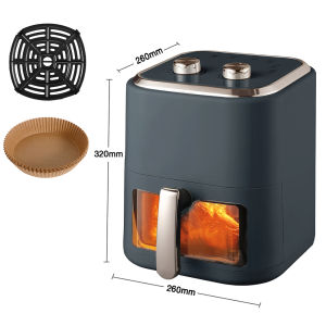 SIMMO Air Fryer oil-free fryer Machine Visible Window 1500w 8L Large Capacity Multi-functional Easy Cleaning Non-stick Fry Tools