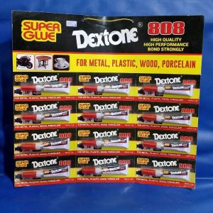 Lem Super Glue DEXTONE 808 1Lembar Isi 12Pcs
