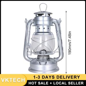 Vintage Hurricane Lantern Metal Kerosene Lantern Fuel Camping Lanterns with Handle for Camping Home Patio