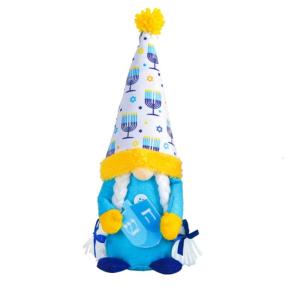 Hanukkah Gnomes Decoration Plush Dwarf Doll Chanukah Swedish Tomtes Table Ornaments for Kitchen Farmhouse Home Holiday