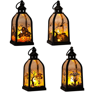 Portable Halloween Decors Portable Plastic Construction With Soft LED Glowing For Festival Atmosphere