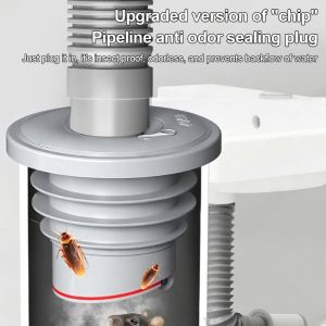 JURHOMIE Silicone Water Drains Connector Anti-odor Leakage Protection Sewer Pipe Plug Creative Washing Machine Water Plug Kitchen Sink