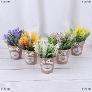 [COD] FUSHI0 Cây nhân tạo trang trí Hoa Giả Hoa Mini chậu cây xanh cây cảnh
