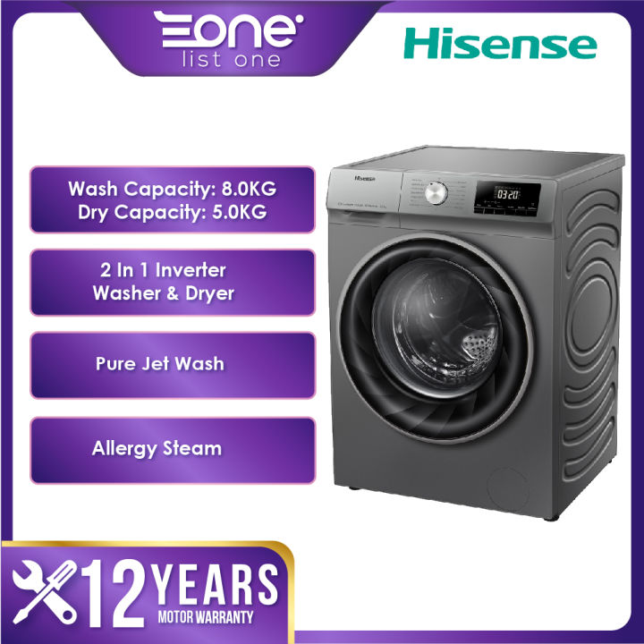 Hisense 10.5/7KG Inverter Combo Washer Dryer WD3Q1043BT | 8.5/6KG ...